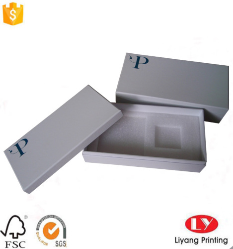 phone cardboard packaging box with foam insert