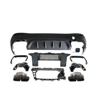 GLC63 AMG Rear Diffuser with Pipe Black for BENZ GLC Class X254