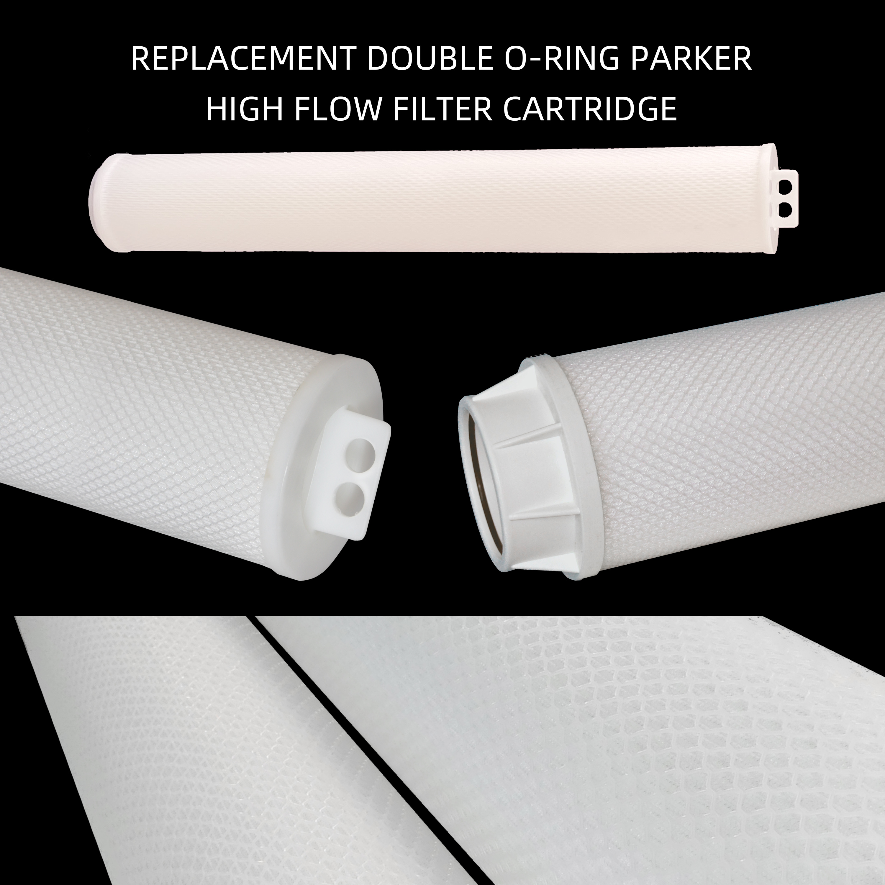 replacement double o-ring parkerhigh flow filter cartridge