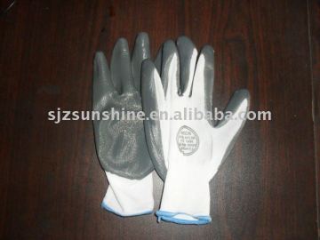 orange nitrile gloves