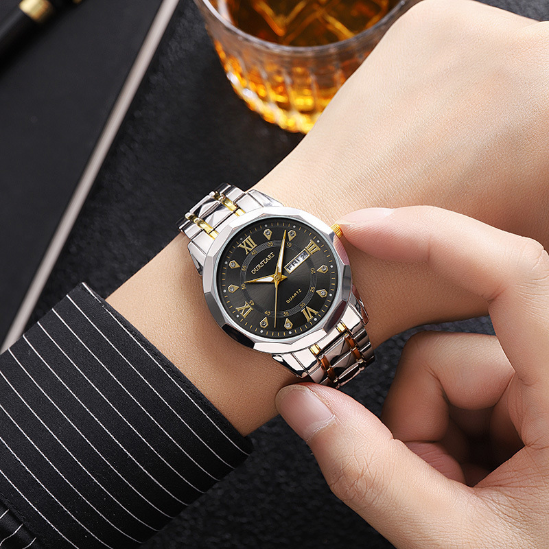 Black Alloy Watches For Men Jpg