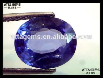 synthetic oval shape blue sapphire supplier