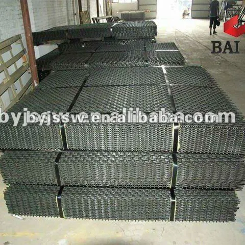black steel crimped wire mesh