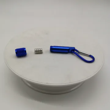 Customized Multi-Color LED Flashlight Keychain - Small, Portable, and Made of Aluminum Alloy