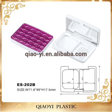 Empty professional cosmetic case eyeshadow palette container