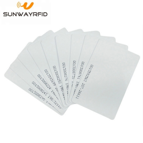 인쇄용 EM4305 빈 카드 쓰기 가능한 흰색 RFID 카드