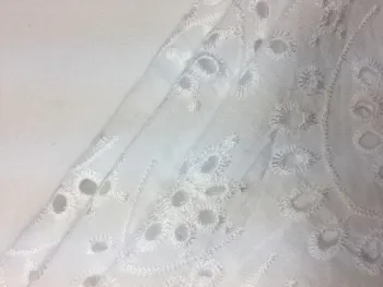 30s Rayon Challis Solid Embroidery Fabric