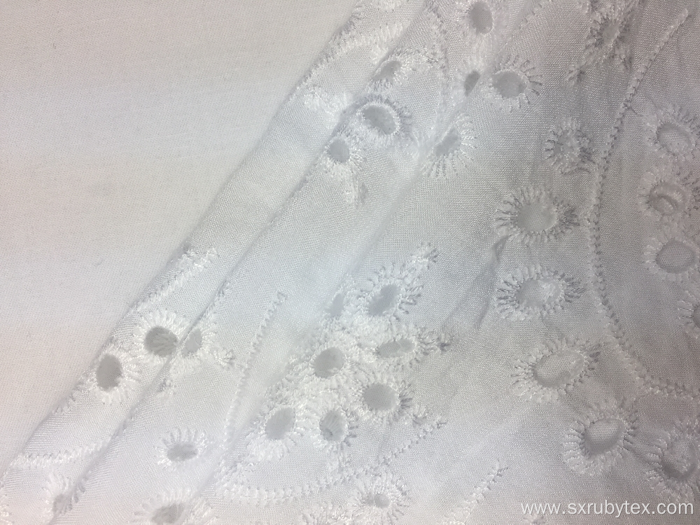 30s Rayon Challis Solid Embroidery Fabric