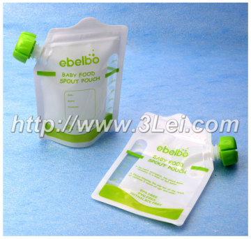 Fruit juice spout pouches with spout, Baby squeeze pouch maker