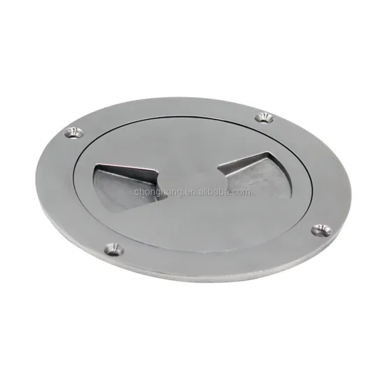 316 Stainless Steel Deck Plate: 5-inch Mirror Polished Screw-out Hardware for Yachts, Boats & Marine Accessories
