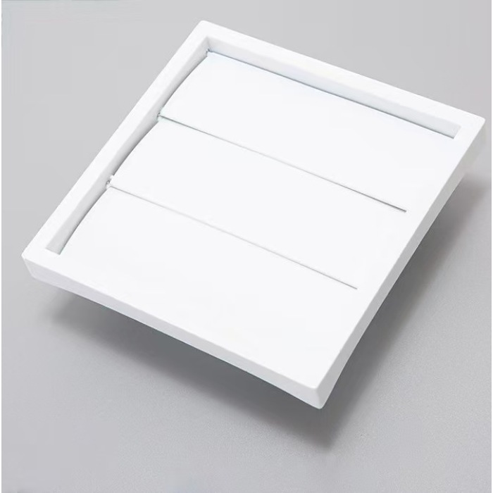 Plastik Gravity Louvre Vent-Rain Defense & Aliran Udara Alami