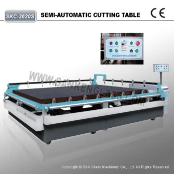 Straight Line Semi-automatic Manual Glass Cutting Machine