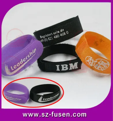 Adjustable Clothing , Shoes Velcro Cable Tie With Rohs / Sgs