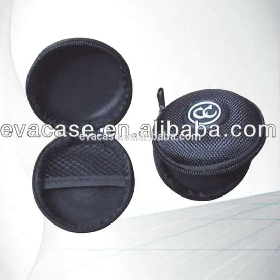custom eva earphone case with zipper and customer design of headset box of waterproof eva earphone bag with custom logo