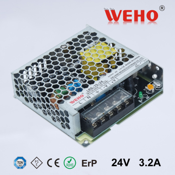WEHO hot sale LRS-75-24 slim type 30mm smps ac/dc 75w 24v switching power supply