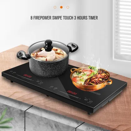 Factory Cheap Quality Electrical Kitchen Appliances: Slim 2 Burner Induction Cooker Hob