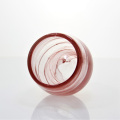 Red Round Colored Cloudy Casther Solder Glass Cup