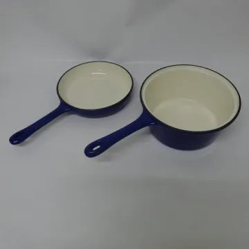 Enameled Cast Iron Srewpan with Skillet pan