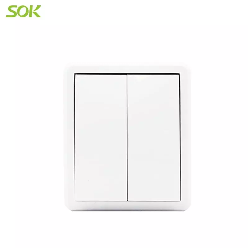 2gang 1way Switch Surface Mounted Affordable Switch European, High ...