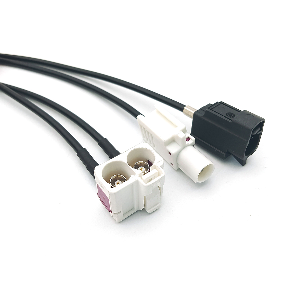 Dual Fakra Female to Fakra Radio Antenna Cable