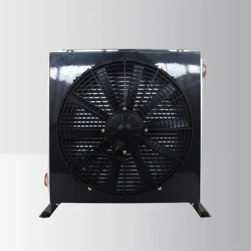 24V hydraulic oil cooler with fan