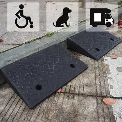 Low-Cost Plastic Curb Ramps for Motorcycle, Car, and Mobile Loading
