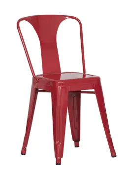 MID Back Replica Industrial Tolix Marais Square Restaurant Chair (Fs-D508)