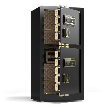 Tiger Safes 2-Door Black 120 ซม. ล็อคลายนิ้วมือสูง