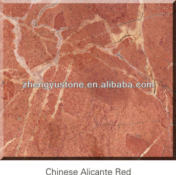 High quality polished Chinese Alicante Red Marble