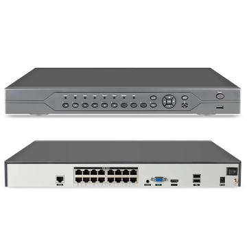 XMeye VMS 5mp H.265 16ch PoE NVR Network Video Recorder - 4K Playback, 2HDD Support