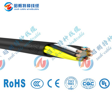 Cable de control flexible de múltiples núcleos aprobado por CE
