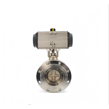 Válvula de borboleta de vedação de metal pneumática