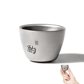 Mobi Garden Titanium Cup - Lichtgewicht draagbare wijnglazen theemok voor gebruik binnen/buiten
