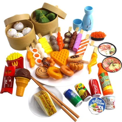 1:12 Scale Educational Toy Miniatures: Dollhouse Furniture, Play Food, and Kitchen Accessories for Kids