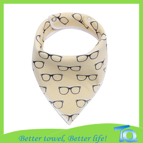 Hot Sale Organic Cotton Printing Baby Bandana bib