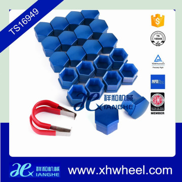Universal 17mm Car Wheel Nut Cover Bolt Cap x 20 pcs Blue