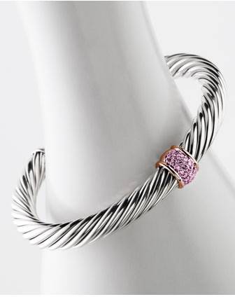 David Yurman Jewelry 7mm Pink sapphire cable candy bracelet