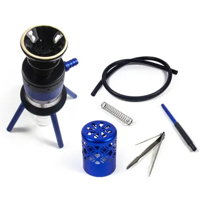 HK11MN01 Arab Hookah Set Glass Aluminum Shisha Hookah
