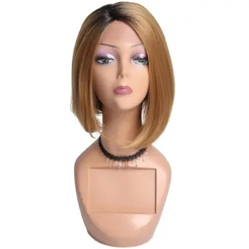 Cheap short synthetic wig, lace front synthetic wig heat resistant