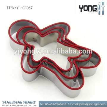 3 size gingerbread man cookie mould 3pcs cookie cutter set