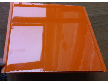 PVC Panel Printing High Glossy Orange Color