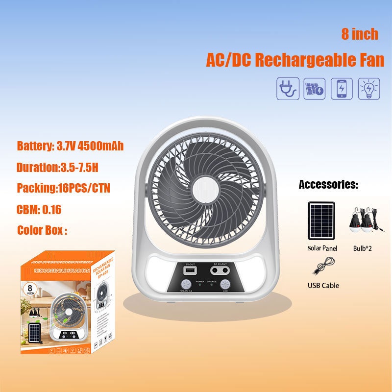 solar electric fan