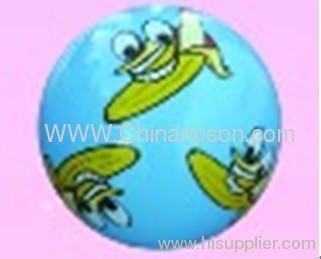 25 Cm Light Blue Pvc Standard Ball With Banana Pattern 80-95 G Inflatable Ball / Pvc Toy Ball 