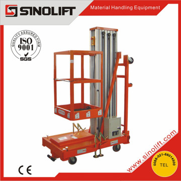 2015 Sinolift GTWY Series Tilting Mobile Single Mast Semi-Electric Work Platform