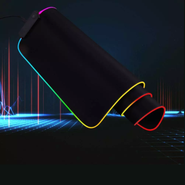 RGB LED Wireless Charging Large Mouse Pad with Logo