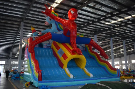2022 customized new design spiderman inflatable bouncy castle for outdoor and indoor kids