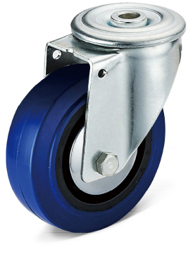 Elastic Rubber Bolt Hole Movable Casters