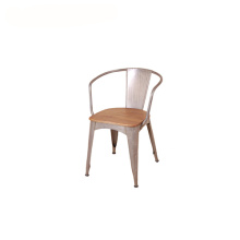 Replica Industrial Steel Tolix Houten Dining Fauteuil