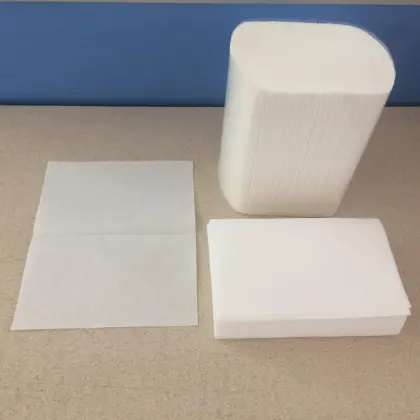 Laminated single fold paper towels