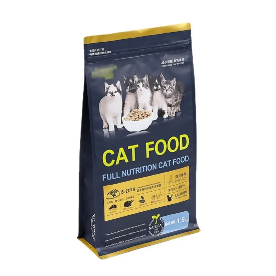 Flat Bottom Pouches for Cat and Dog Food